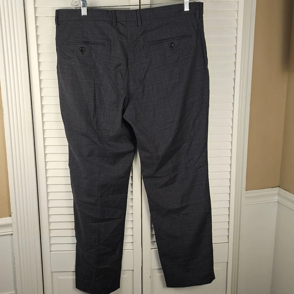 NWT J Crew Mens Navy Glen Stretch‎ Wool Bowery Dress Pants 36x30